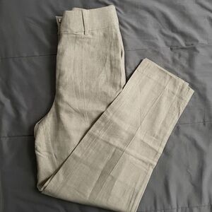 H&M Linen Blend Pants Beige/Natural